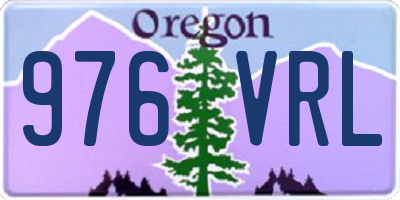 OR license plate 976VRL