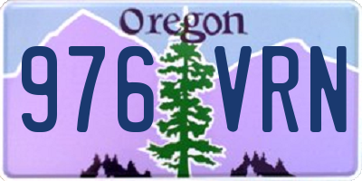 OR license plate 976VRN