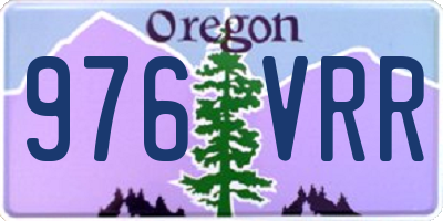 OR license plate 976VRR