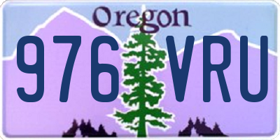 OR license plate 976VRU