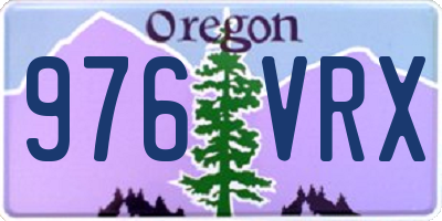 OR license plate 976VRX