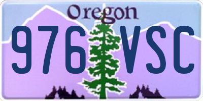 OR license plate 976VSC