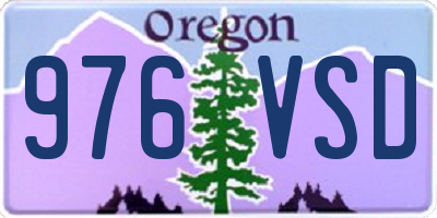 OR license plate 976VSD