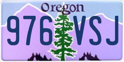 OR license plate 976VSJ