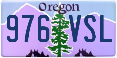 OR license plate 976VSL