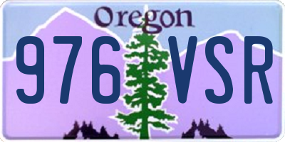 OR license plate 976VSR