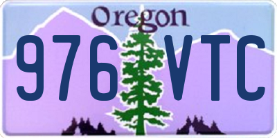 OR license plate 976VTC