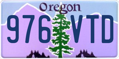 OR license plate 976VTD