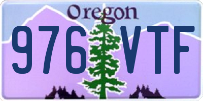 OR license plate 976VTF