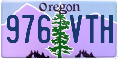 OR license plate 976VTH
