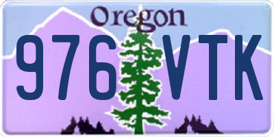 OR license plate 976VTK