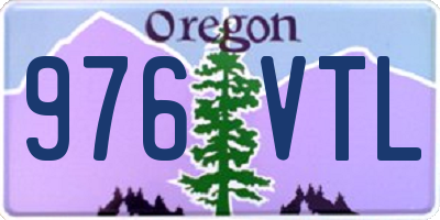 OR license plate 976VTL