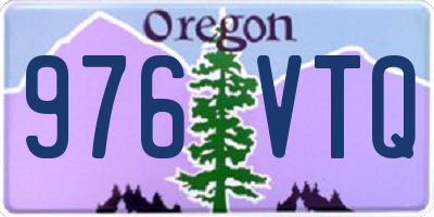 OR license plate 976VTQ