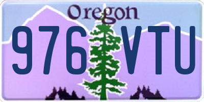 OR license plate 976VTU