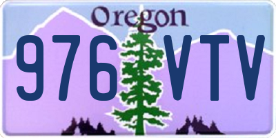 OR license plate 976VTV
