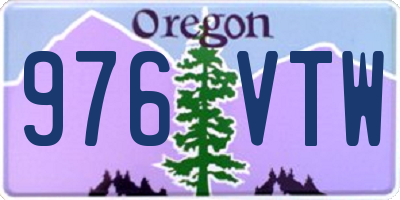 OR license plate 976VTW