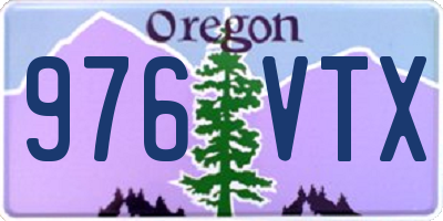 OR license plate 976VTX
