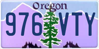 OR license plate 976VTY