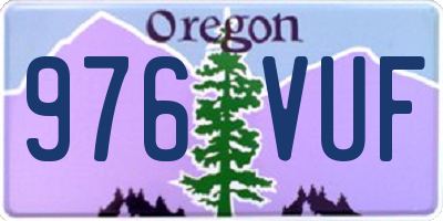 OR license plate 976VUF