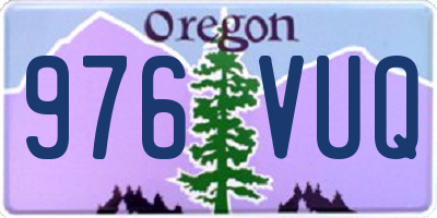 OR license plate 976VUQ