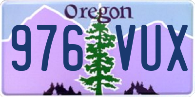 OR license plate 976VUX