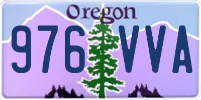 OR license plate 976VVA
