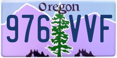 OR license plate 976VVF