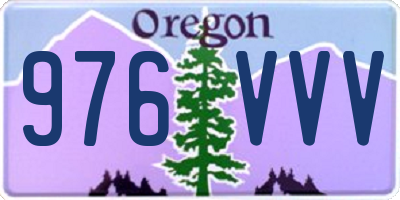 OR license plate 976VVV