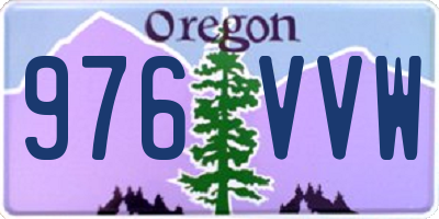 OR license plate 976VVW