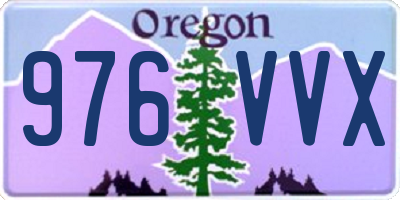 OR license plate 976VVX