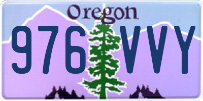 OR license plate 976VVY