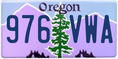 OR license plate 976VWA