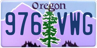 OR license plate 976VWG