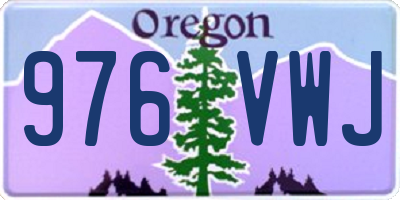 OR license plate 976VWJ