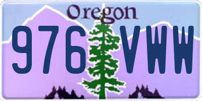 OR license plate 976VWW