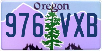 OR license plate 976VXB