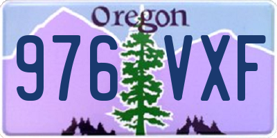OR license plate 976VXF