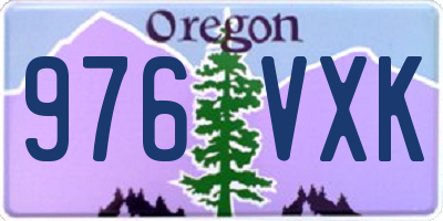 OR license plate 976VXK