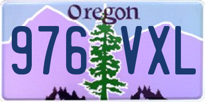 OR license plate 976VXL