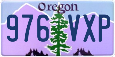 OR license plate 976VXP