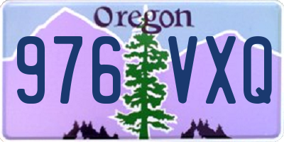 OR license plate 976VXQ