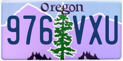 OR license plate 976VXU