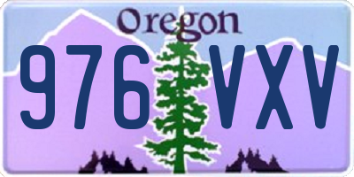 OR license plate 976VXV