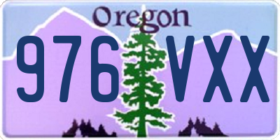 OR license plate 976VXX