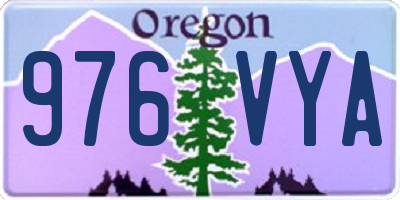 OR license plate 976VYA