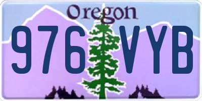 OR license plate 976VYB