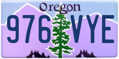 OR license plate 976VYE