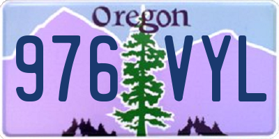 OR license plate 976VYL
