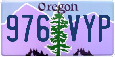 OR license plate 976VYP