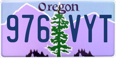OR license plate 976VYT